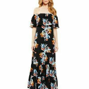 Rebecca Minkoff Silk Dev Pineapple Maxi Dress